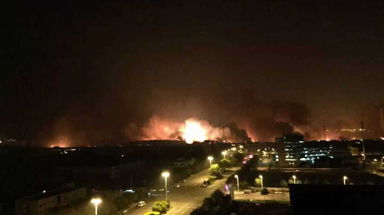 Explosión masiva en China deja siete muertos y 180 heridos. FOTO/NOTIMEX