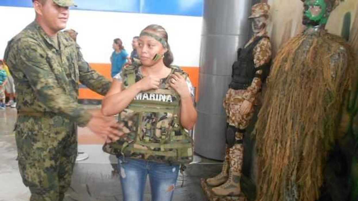 Expo Fuerzas Armadas enseña a niños labor de militares y policías. NOTIMEX