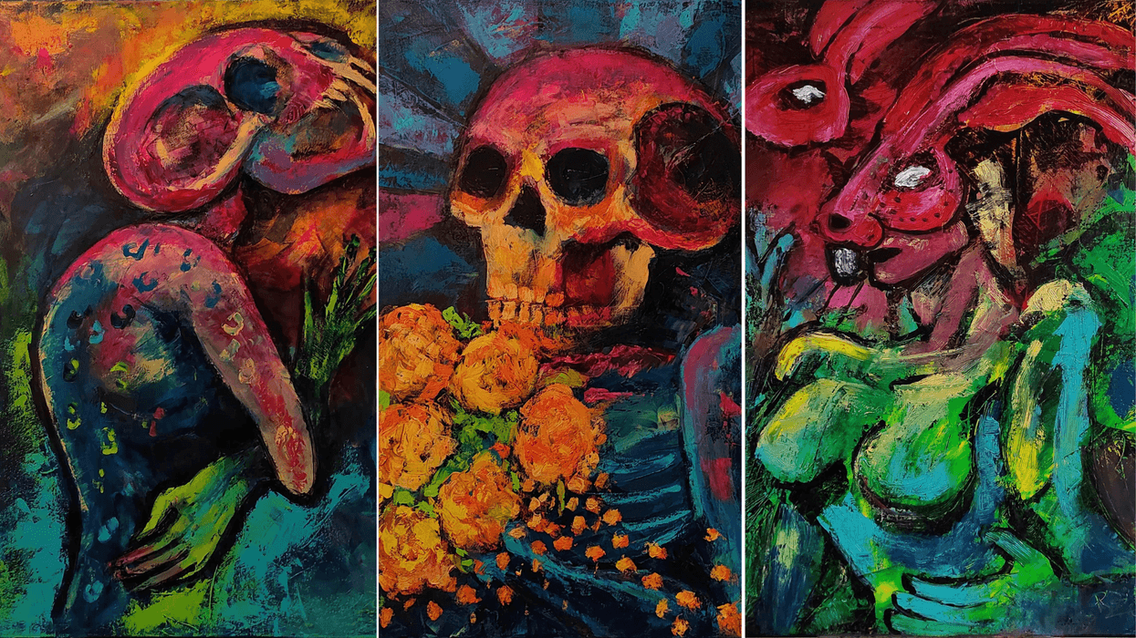 Exposición Máxico de Kendall Rosas en el Museo de la Restauración de la República en Querétaro con obras de arte contemporáneo