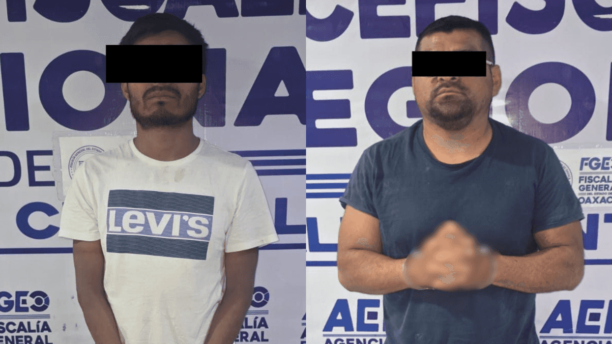 Fachada de la Fiscalía General de Oaxaca donde fueron presentados los detenidos por robo en Santa Lucía del Camino