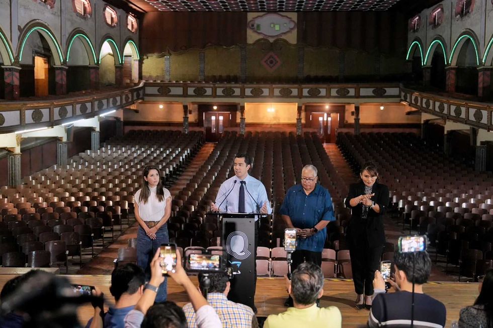 Fachada del hist\u00f3rico Teatro H\u00e9rcules en la delegaci\u00f3n H\u00e9rcules de Quer\u00e9taro adquirido por el municipio por 9 millones de pesos