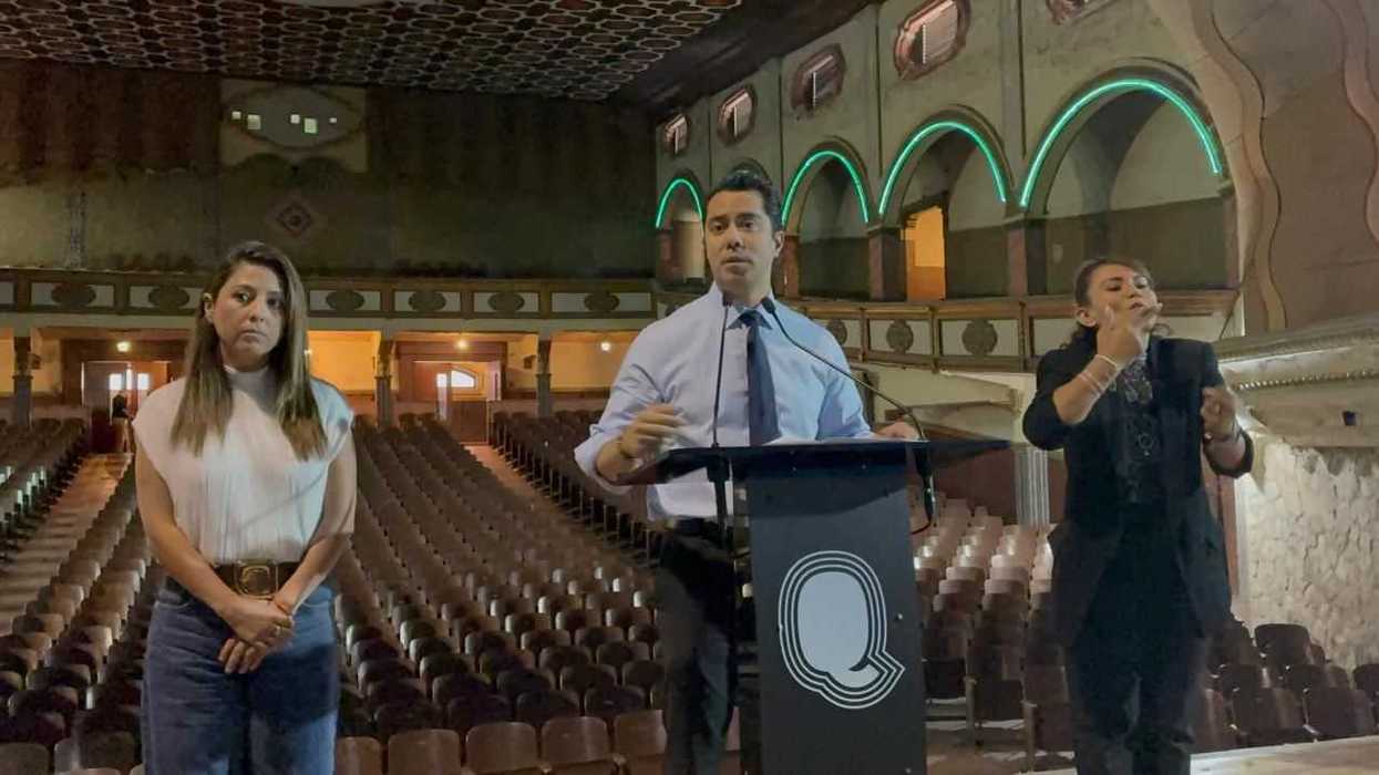 Fachada del histórico Teatro Hércules en la delegación Hércules de Querétaro adquirido por el municipio por 9 millones de pesos