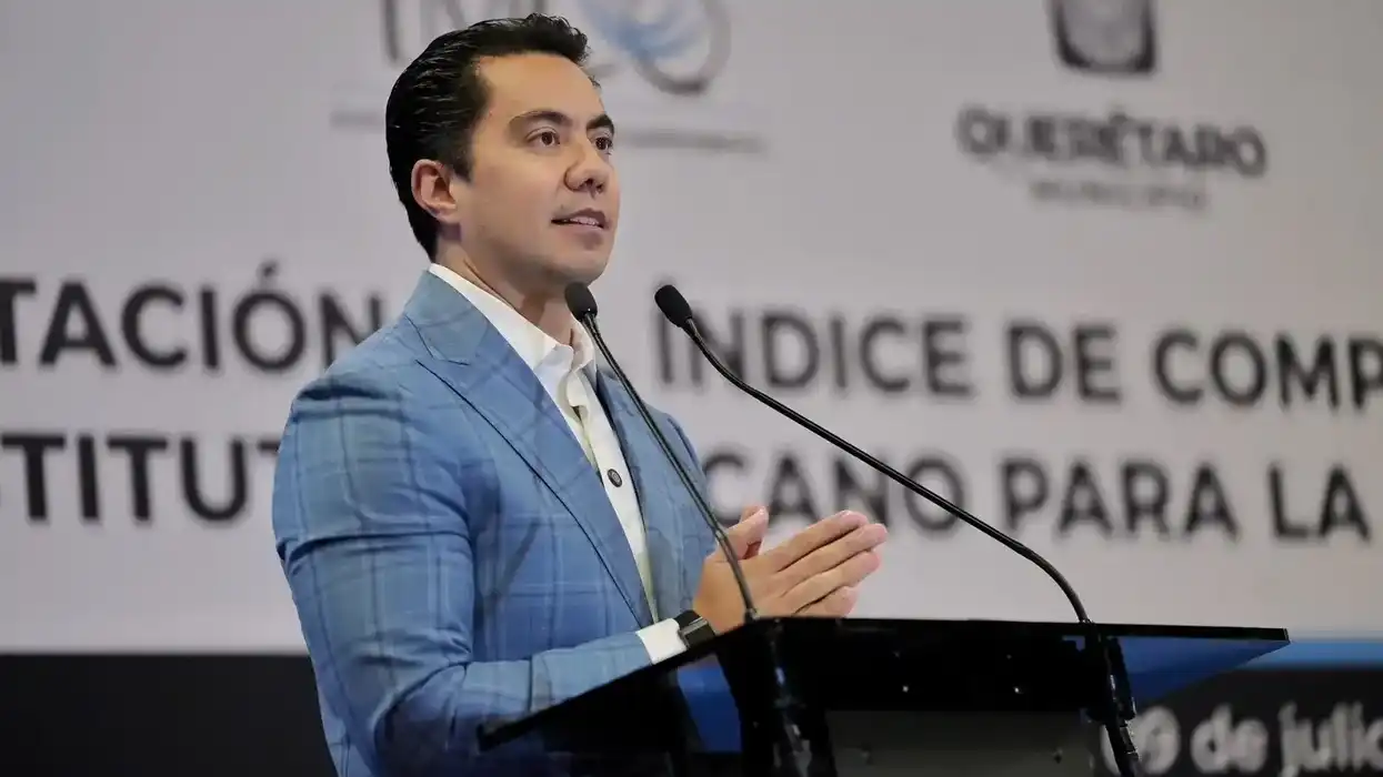 Felifer Macías habla en la presentación del Índice de Competitividad Urbana 2026 en Querétaro