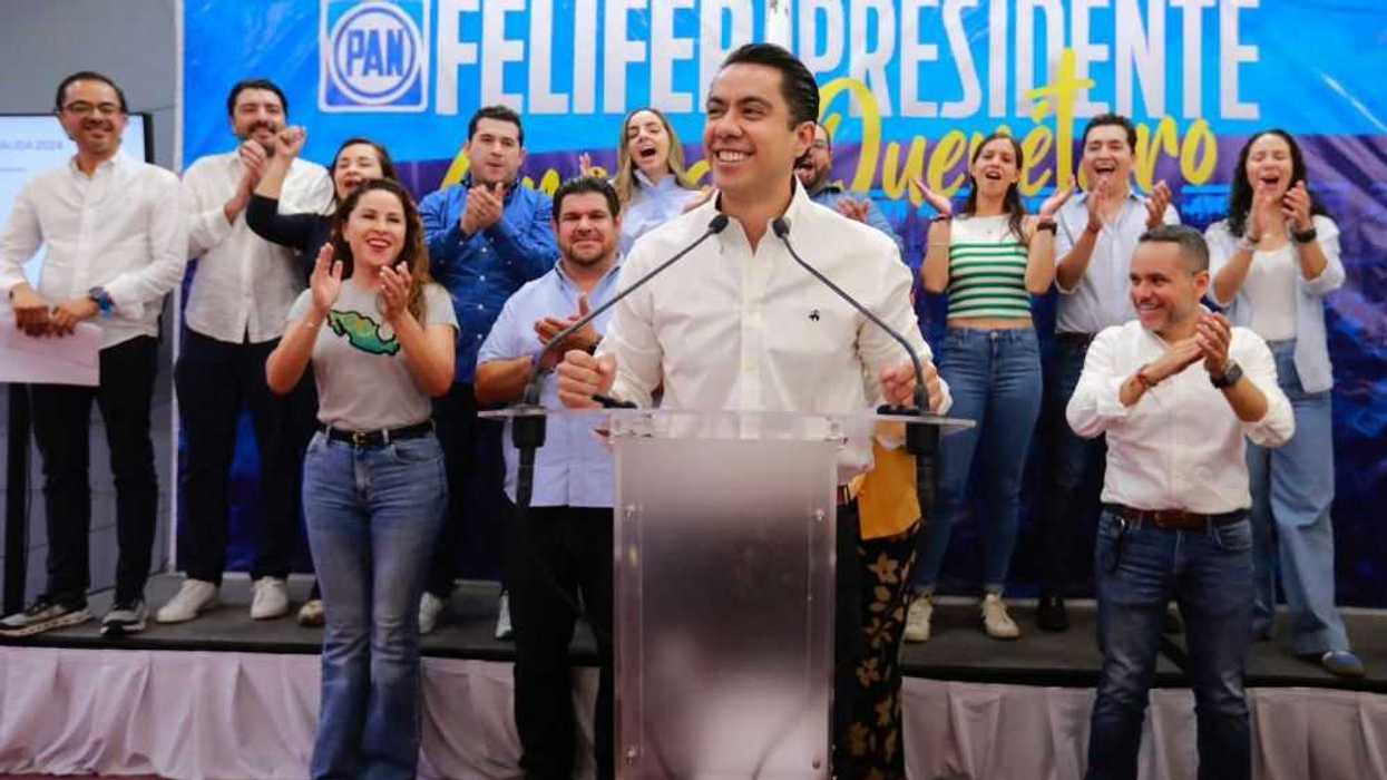 Felifer Macías se declara ganador de la presidencia municipal de Querétaro.