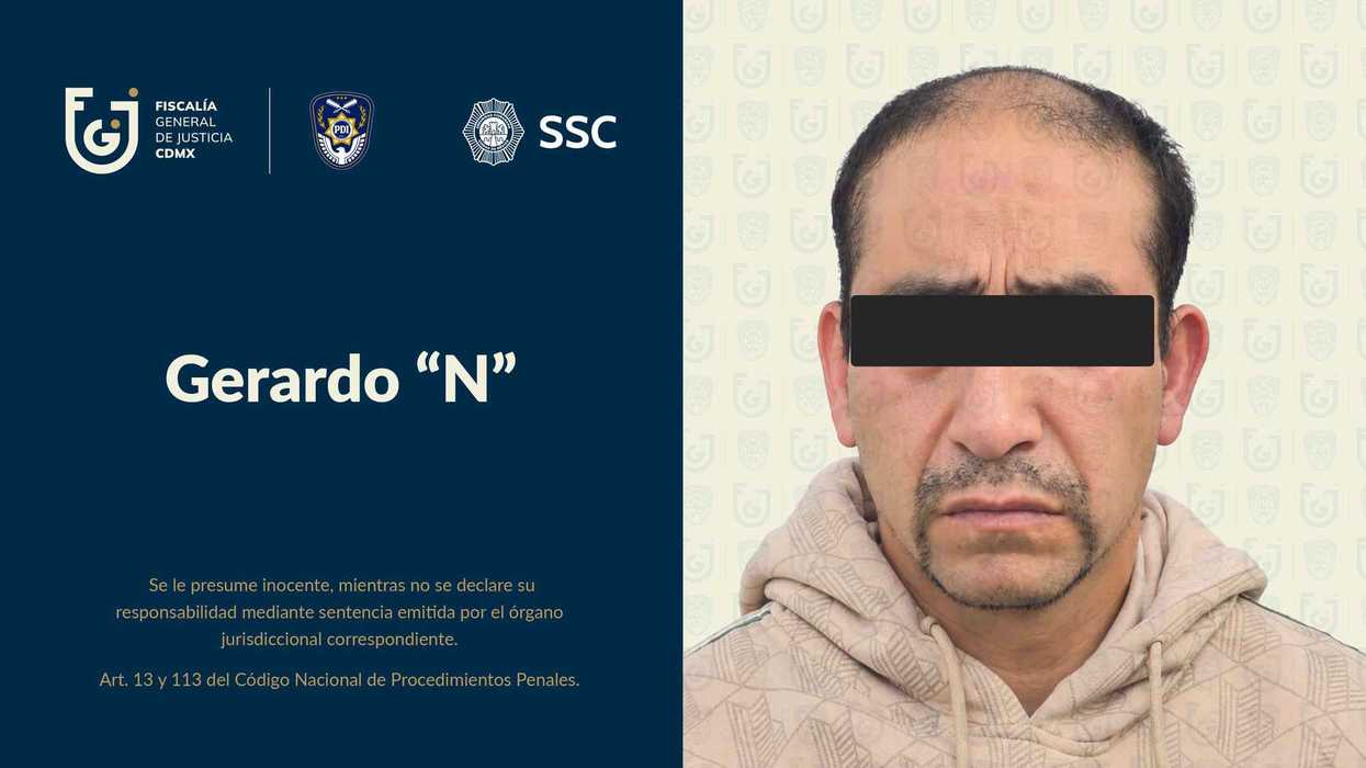 Ficha de la Fiscalía CDMX de Gerardo “N”, vinculado a proceso por feminicidio agravado y robo agravado en Álvaro Obregón