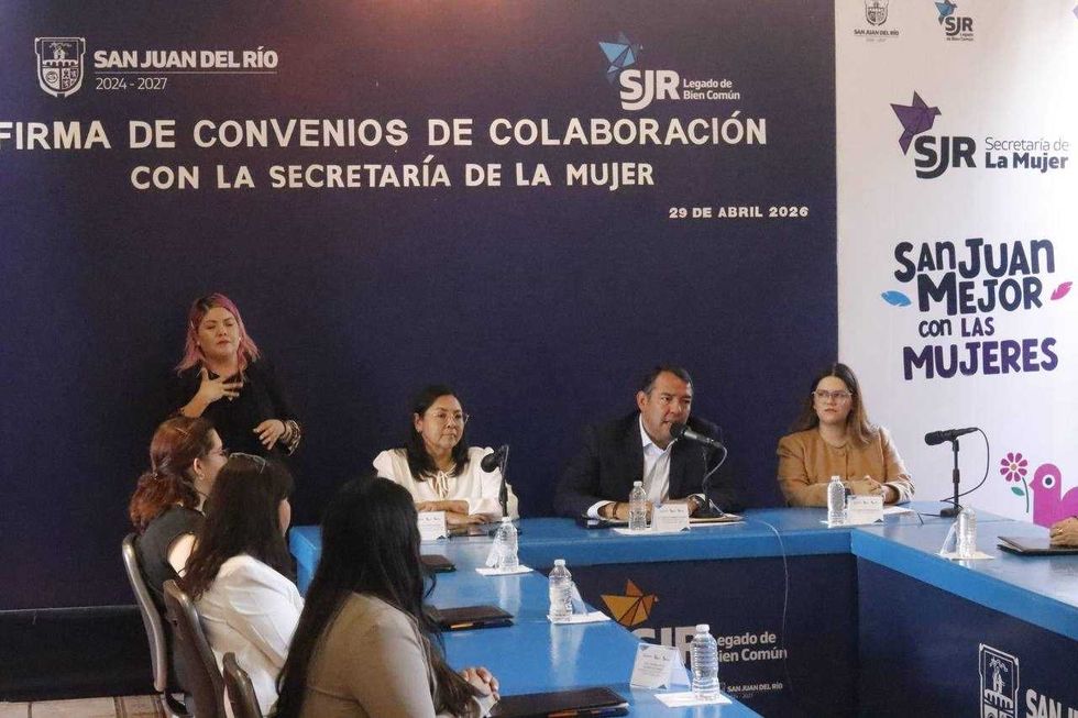 Firma de siete convenios entre el municipio de San Juan del R\u00edo e instituciones educativas, laboratorios cl\u00ednicos y colegio profesional para fortalecer atenci\u00f3n integral a mujeres