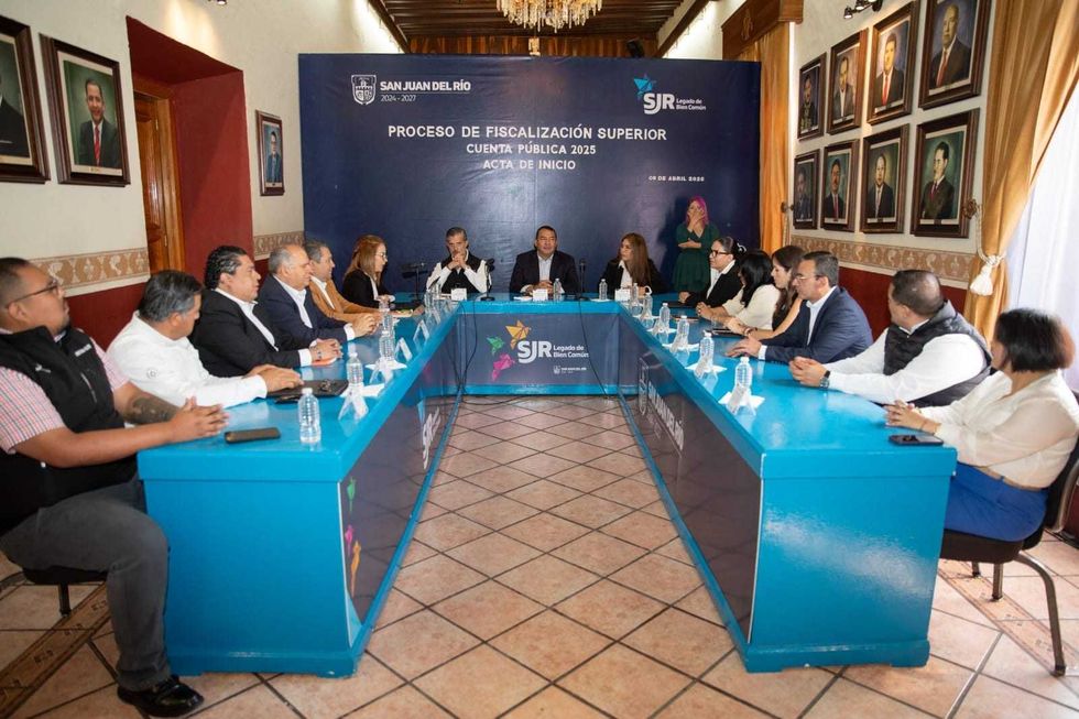 Firma del acta de inicio de fiscalizaci\u00f3n de la cuenta p\u00fablica 2025 en San Juan del R\u00edo, Quer\u00e9taro