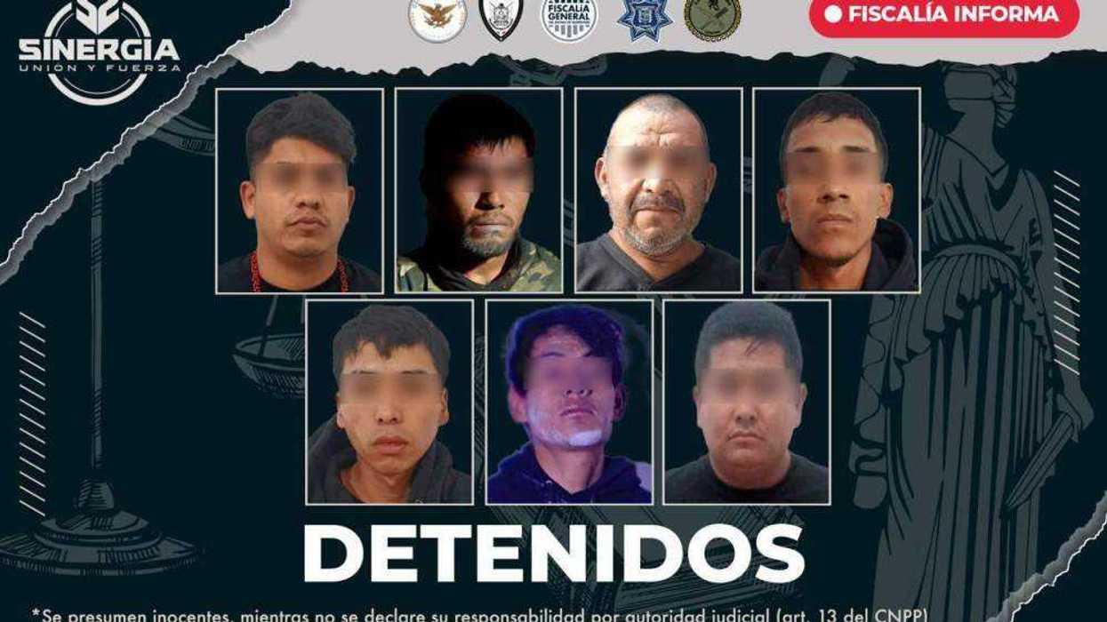 Fiscalía de Querétaro detiene a 7 personas en operativo antidroga.