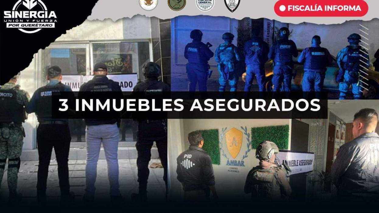 Fiscalía Querétaro ejecutó cateos en tres ubicaciones vinculadas a centro académico fraudulento que operaba sin registro oficial ante autoridades educativas estatales.