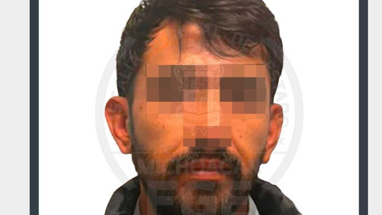 Fotoficha oficial de Óscar Eduardo "N", imputado vinculado a proceso por robo de vehículo con arma de fuego en Zamora, Michoacán, agosto de 2026