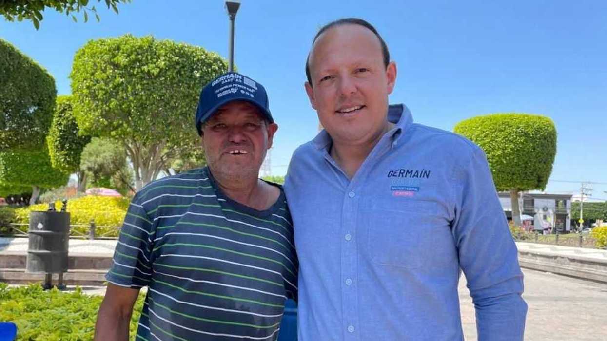 Germaín Garfias busca conectar con comerciantes de San Juan del Río.