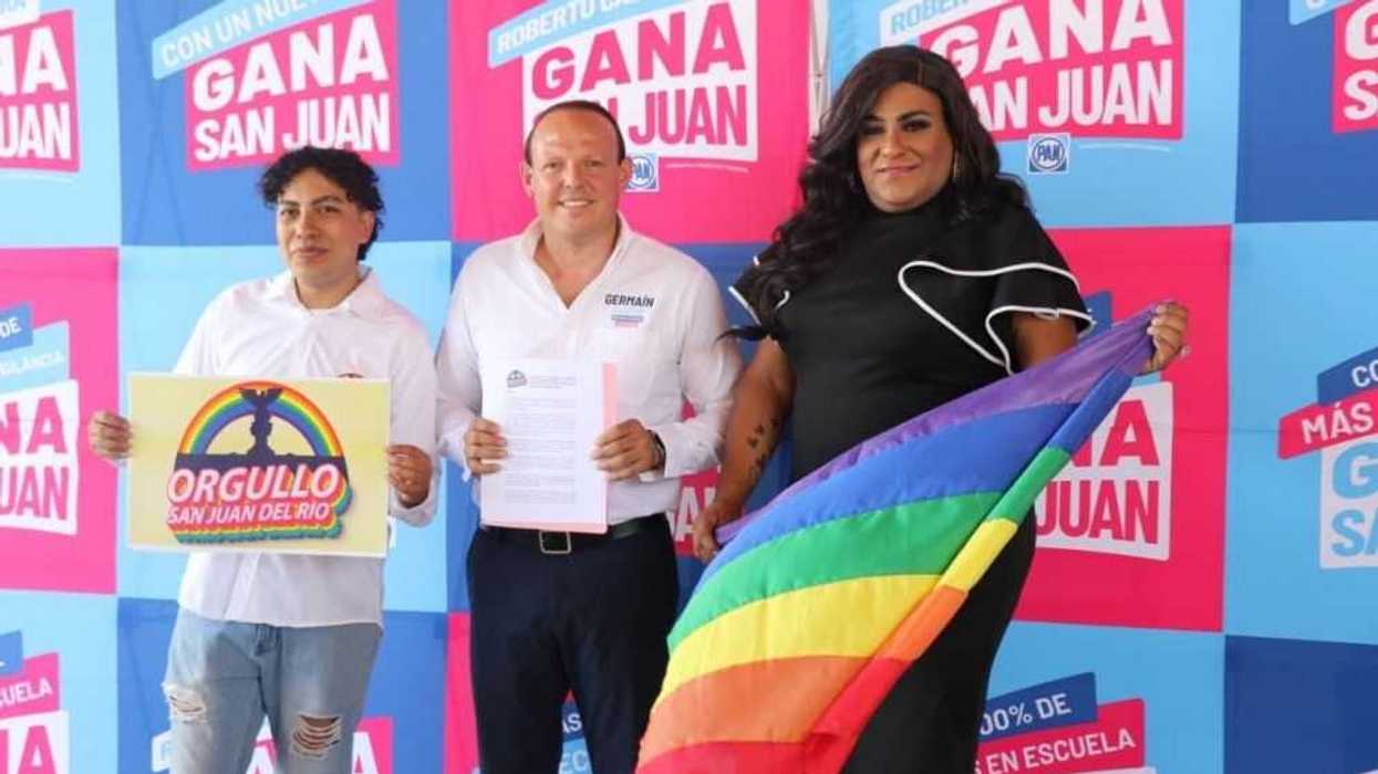 Germaín Garfias se compromete a políticas inclusivas en Día contra la LGBTfobia.