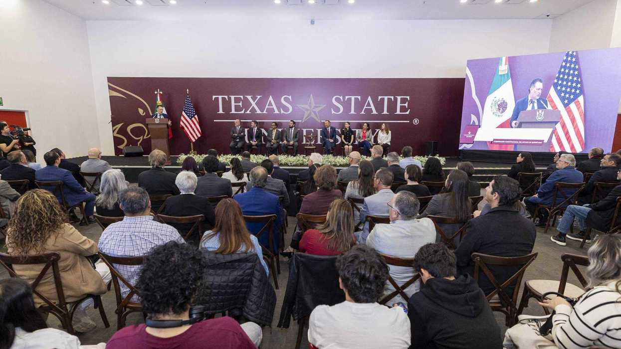 Gobernador Mauricio Kuri González inaugura nuevo edificio Academic Resources de Texas State University México en Querétaro.