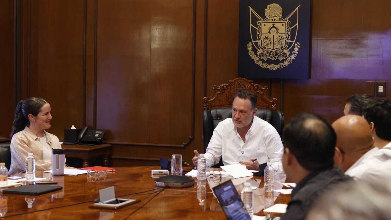 Gobernador Mauricio Kuri se reúne con colectivos de movilidad en Casa de la Corregidora en Querétaro
