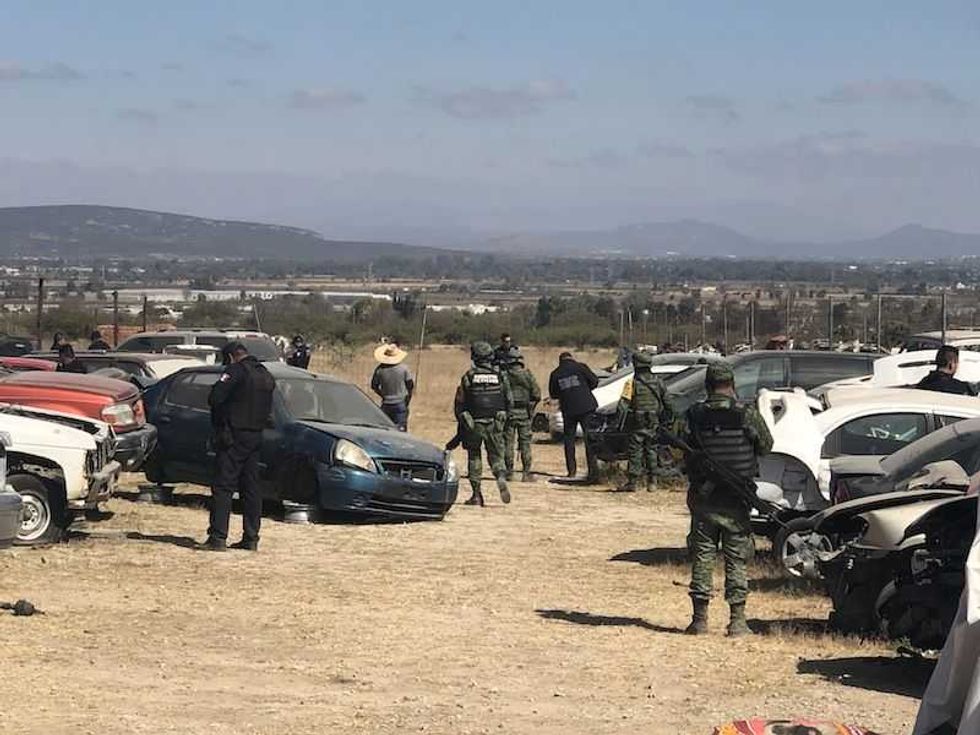 golpe a deshuesaderos de loma linda en san juan del rio 05