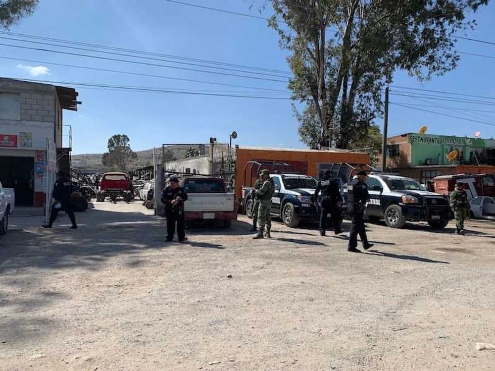 golpe a deshuesaderos de loma linda en san juan del rio