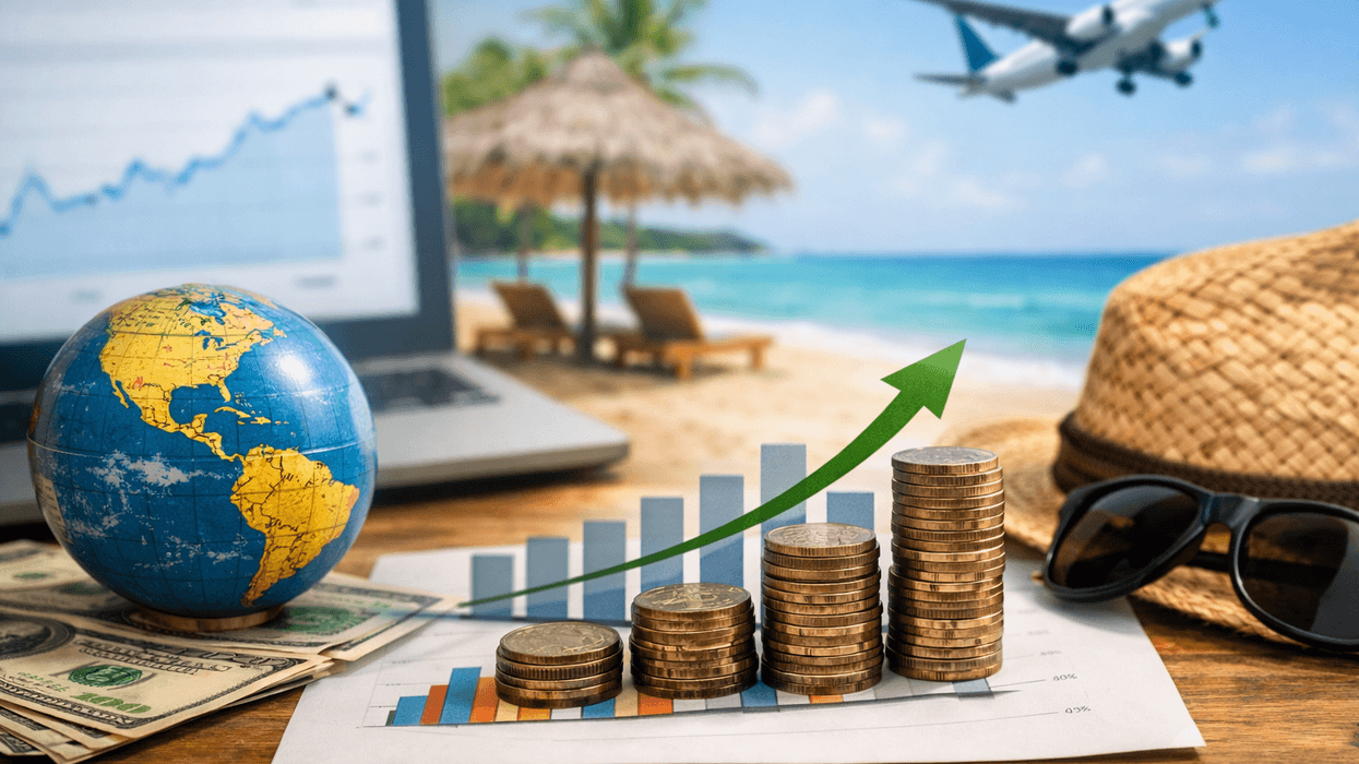 Gráfica del PIB turístico de México con variación trimestral positiva de 0.4 % en el tercer trimestre de 2025 según INEGI