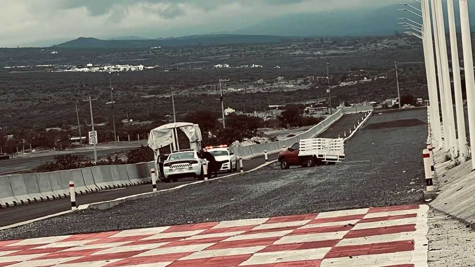 Guardia Nacional, freno para reducir velocidad en 'zona roja' de la México Querétaro.