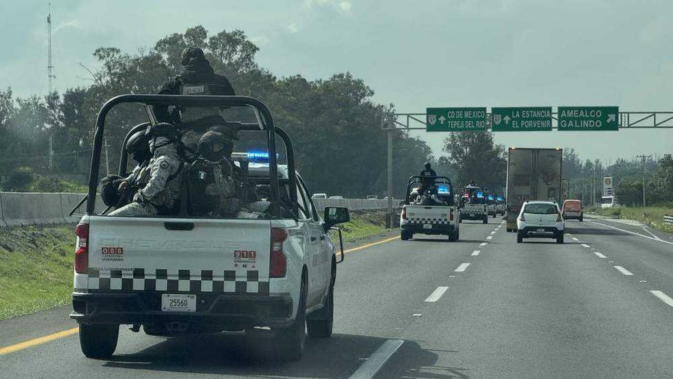 Guardia Nacional refuerza vigilancia en carretera Querétaro-Palmillas ante asaltos.