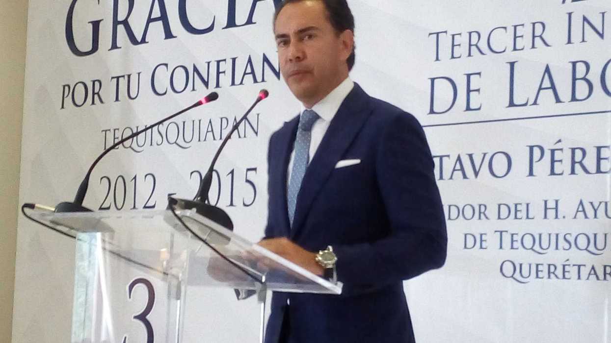Gustavo Pérez Rojano, rindió su tercer informe como regidor del PAN en Tequisquiapan.