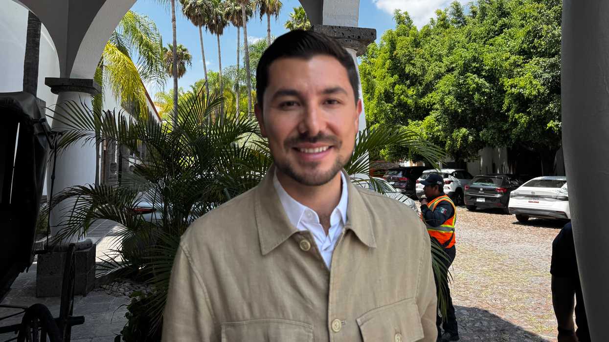Héctor Magaña Rentería, presidente municipal de Tequisquiapan, durante entrevista en la que confirmó su interés de buscar la reelección en 2027