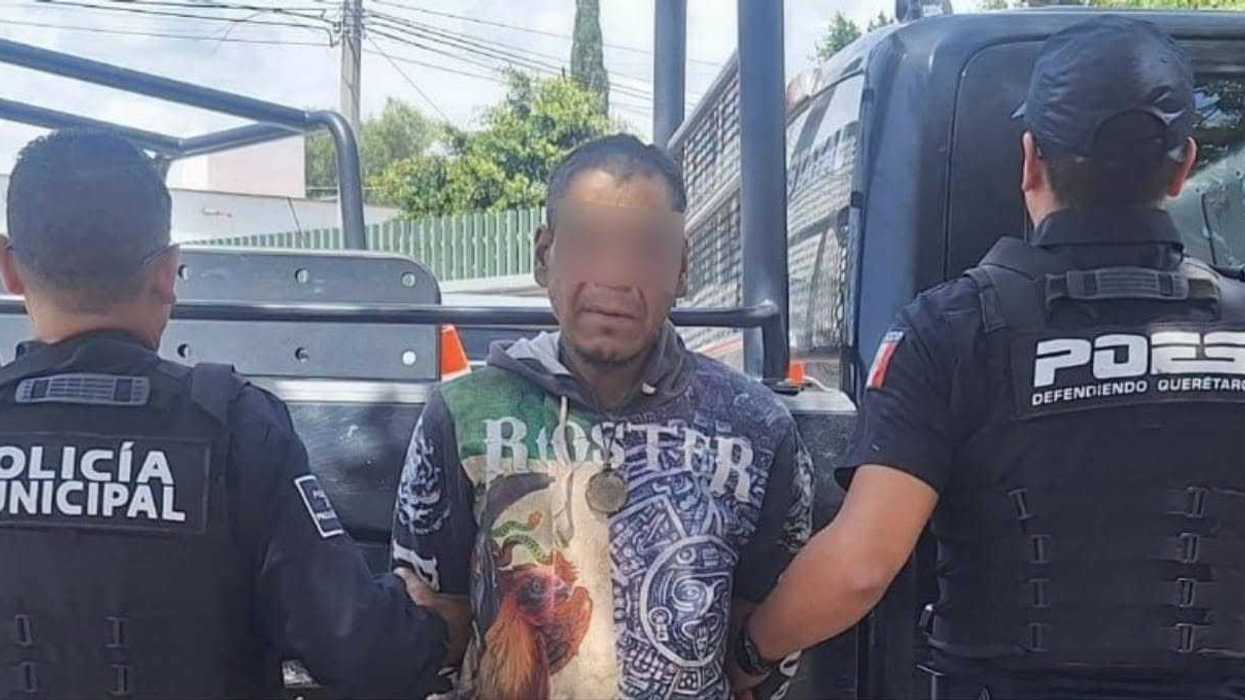 Hombre detenido por policías estatales y municipales tras allanamiento en Pedro Escobedo, Querétaro
