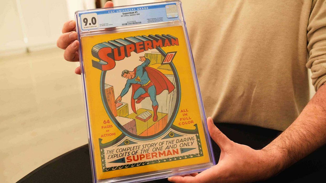 Imagen del número 1 del comic de Superman, publicado por DC Comics, el lunes 24 de noviembre de 2025, en Irving, Texas. AP.