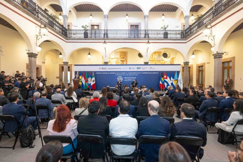 Inauguraci\u00f3n de la Primera Asamblea General de la Agencia Latinoamericana y Caribe\u00f1a del Espacio en Quer\u00e9taro con 12 pa\u00edses participantes