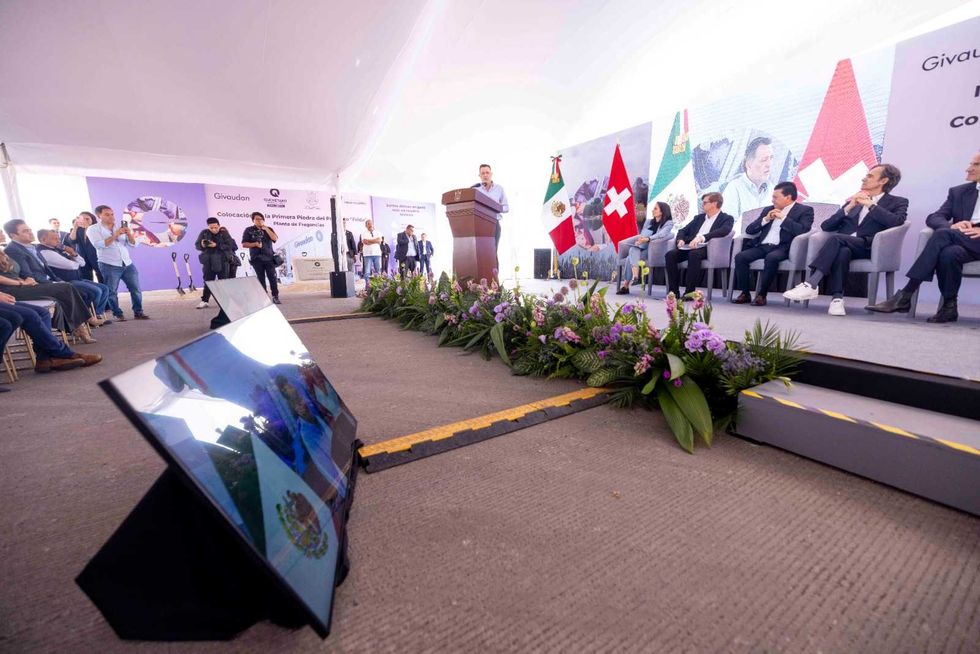 Inauguraci\u00f3n del Proyecto Sol V y primera piedra de Frida en la planta de Givaudan en Pedro Escobedo, Quer\u00e9taro con inversi\u00f3n de 3,120 mdp