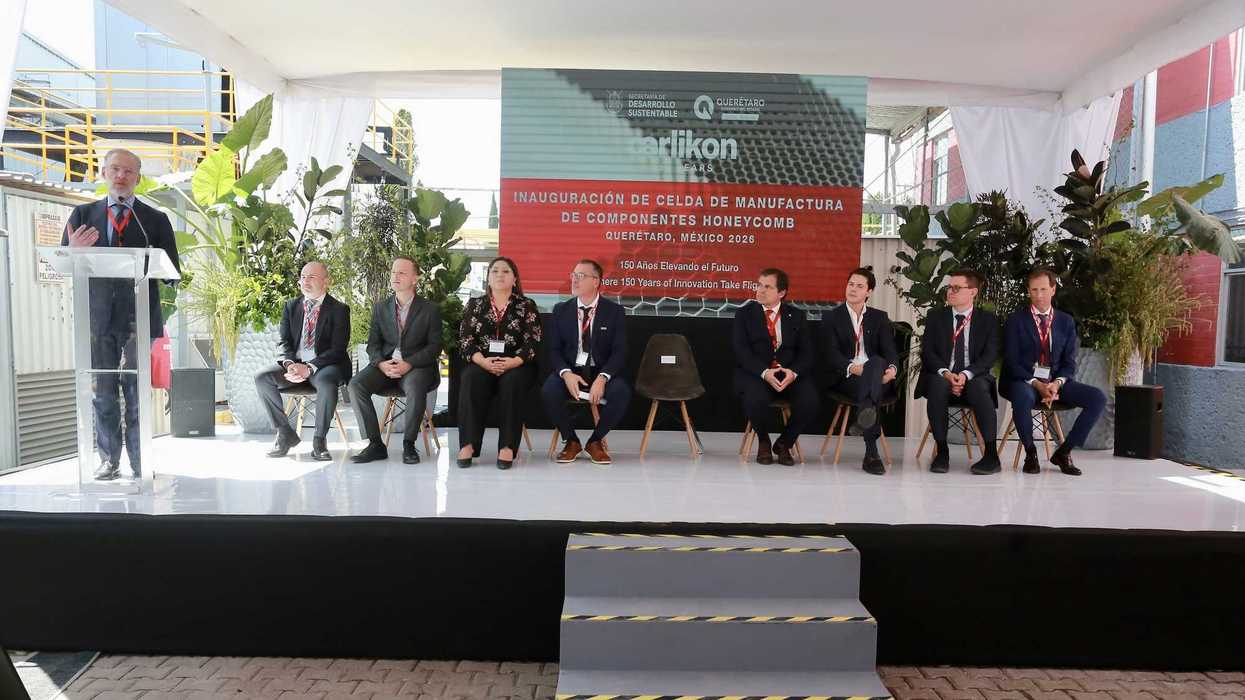 Inauguración de celda de producción aeroespacial de Oerlikon en Querétaro con estructuras honeycomb para turbinas