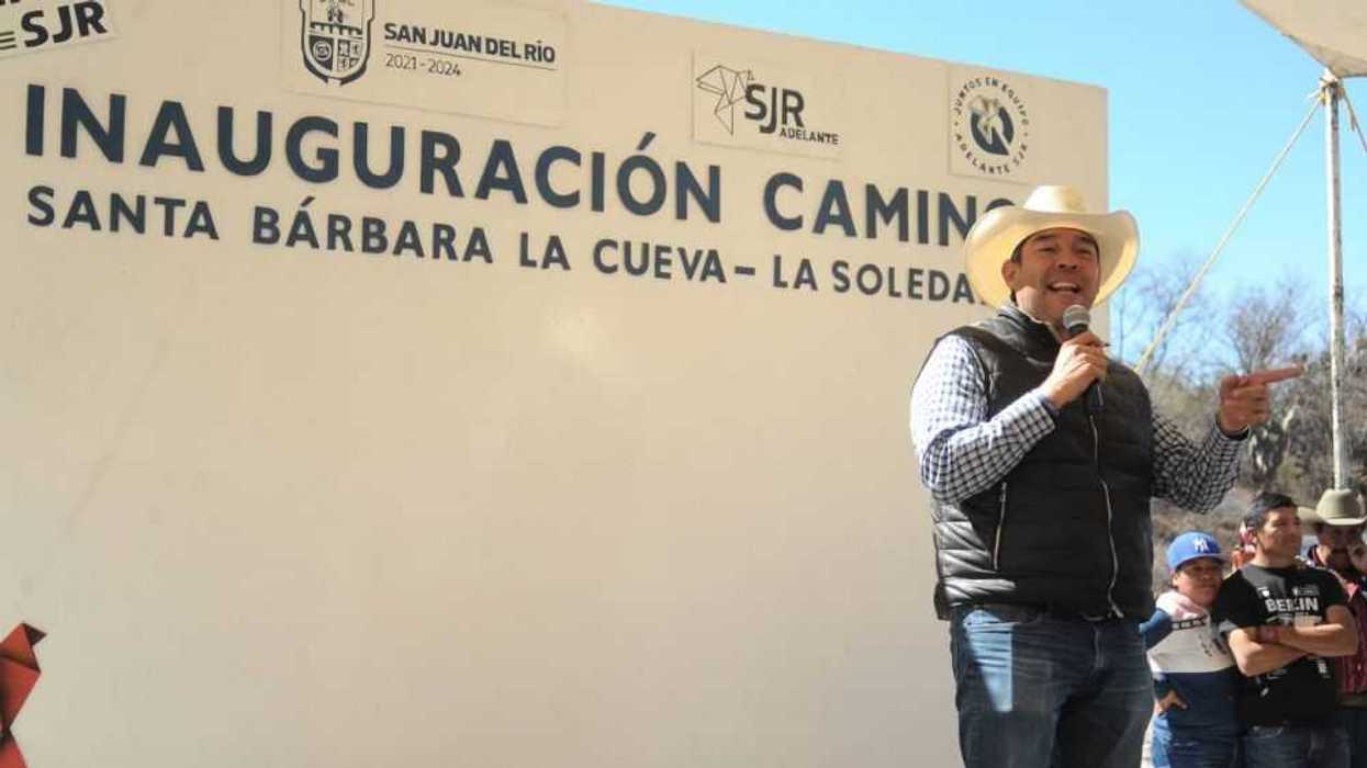 Inauguración del camino Santa Bárbara La Cueva-La Soledad, en San Juan del Río.