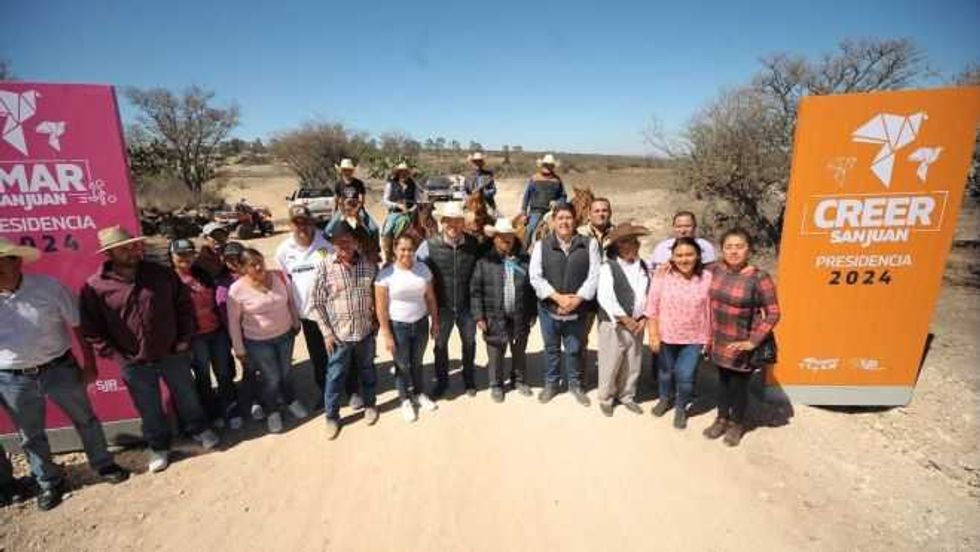 Inauguración del camino Santa Bárbara La Cueva-La Soledad, en San Juan del Río.