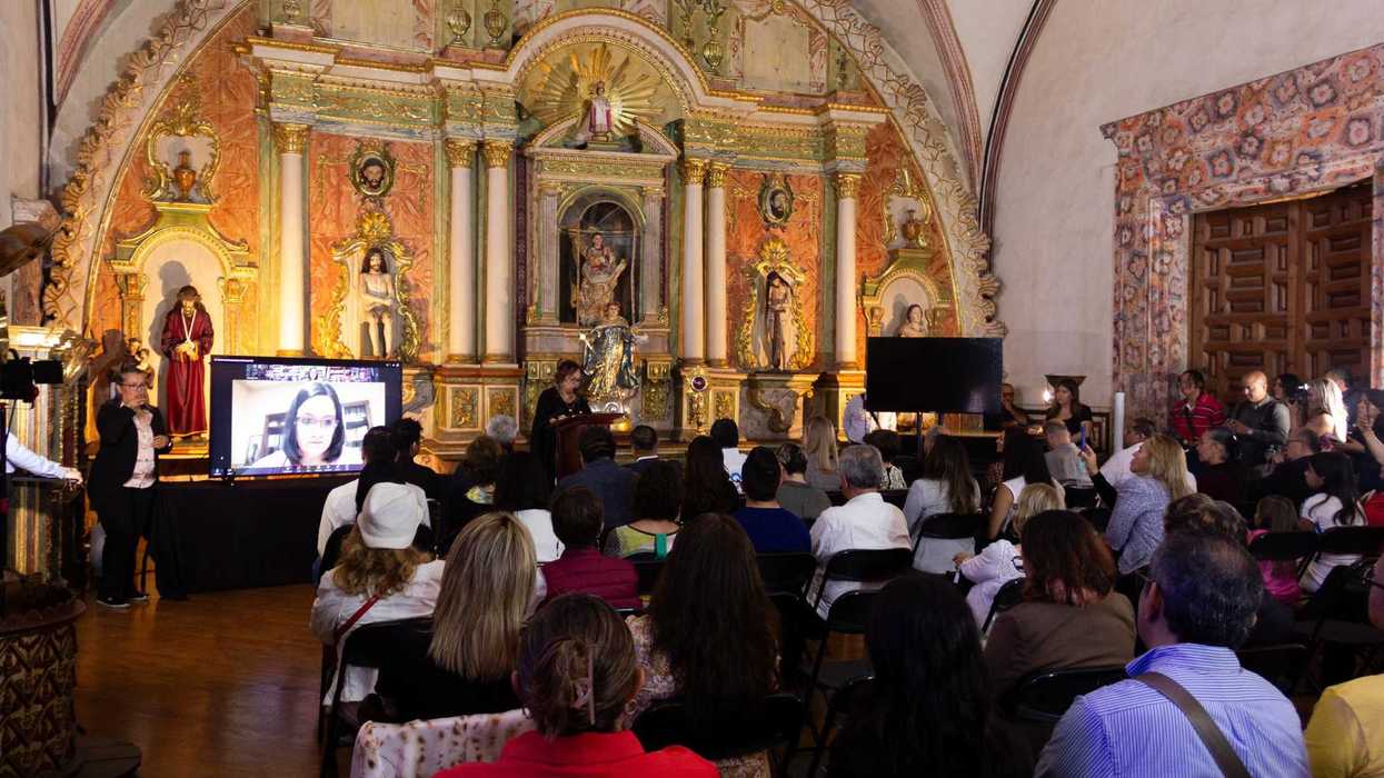 Inauguración del Congreso Internacional Santa Rosa de Viterbo en el templo del mismo nombre, en Querétaro