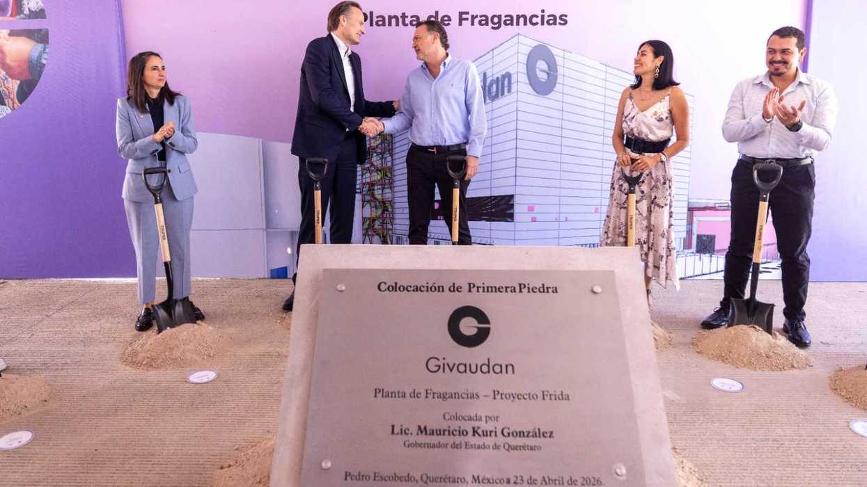 Inauguración del Proyecto Sol V y primera piedra de Frida en la planta de Givaudan en Pedro Escobedo, Querétaro con inversión de 3,120 mdp