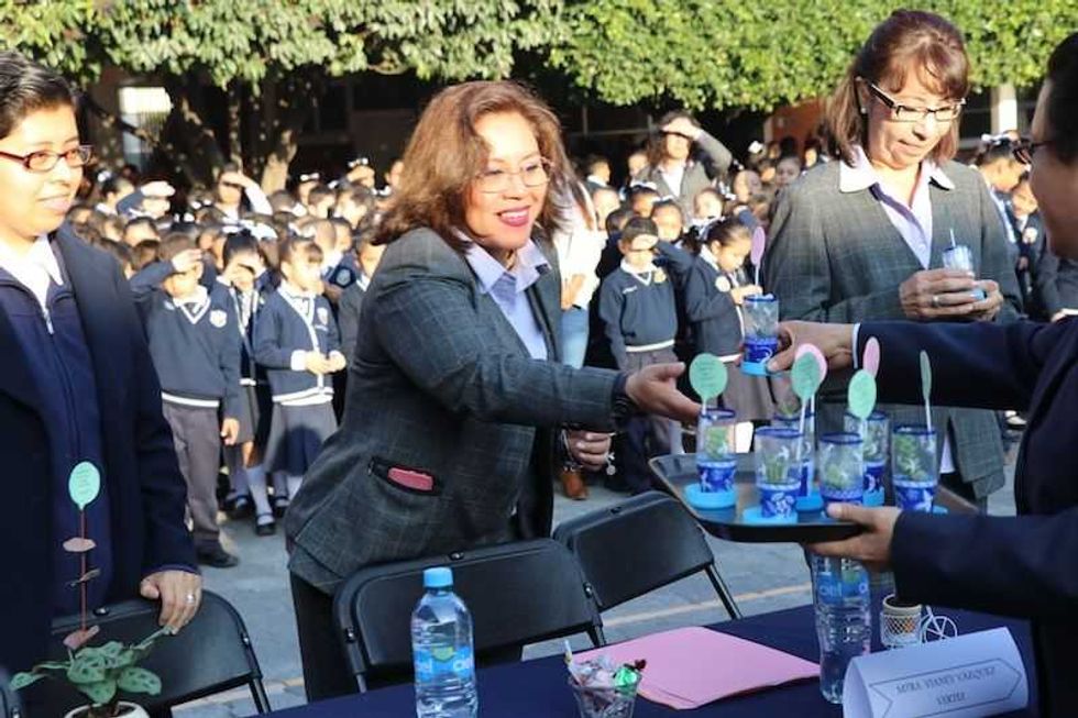 inauguran pasillo ecologico en instituto plancarte de san juan del rio 2