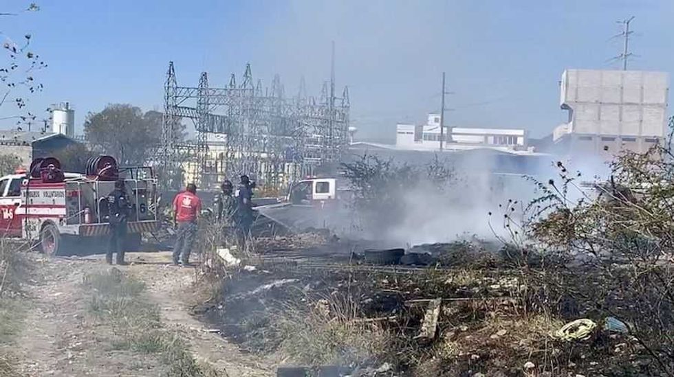 incendio en san cayetano alcanza subestacion de cfe en san juan del rio