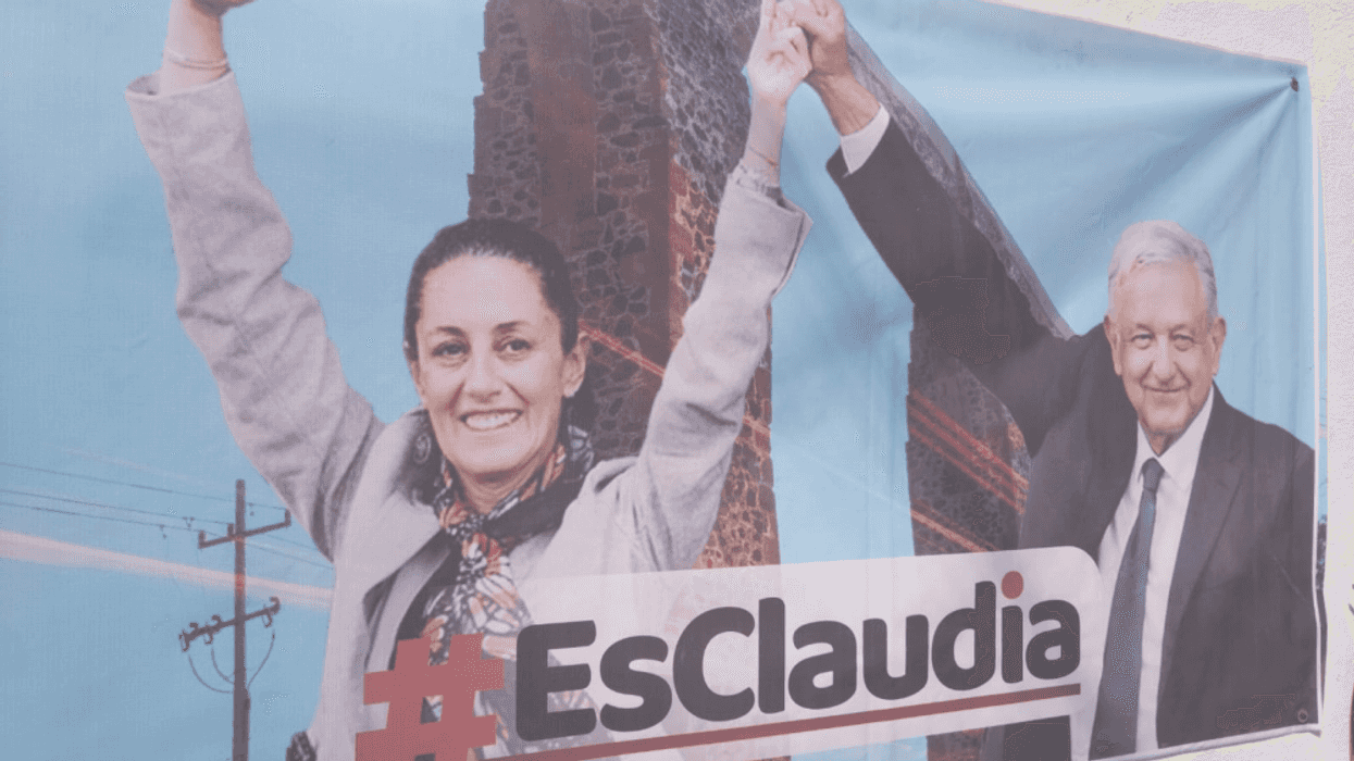 INE omiso a propaganda de Claudia Sheinbaum en San Juan del Río.