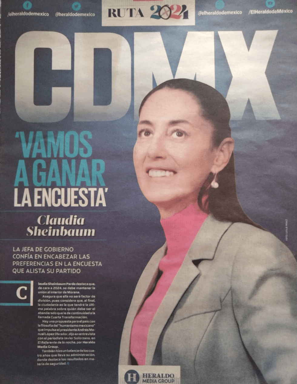 INE omiso a propaganda de Claudia Sheinbaum en San Juan del Río.