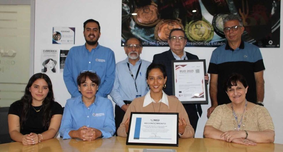 INEGI destaca a INDEREQ por registro exhaustivo de instalaciones deportivas.