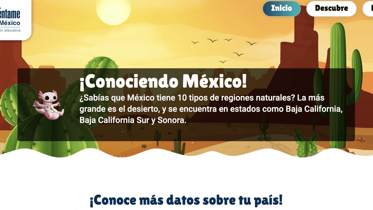 INEGI lanza nueva versión de "Cuéntame de México" en el Día de la Niñez. Imagen: https://www.cuentame.inegi.org.mx.