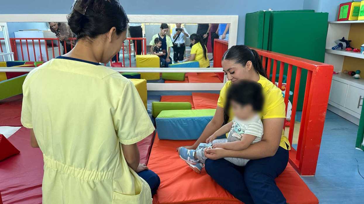 Instalaciones del primer CECI del IMSS durante el inicio de operaciones en Ciudad Juárez.