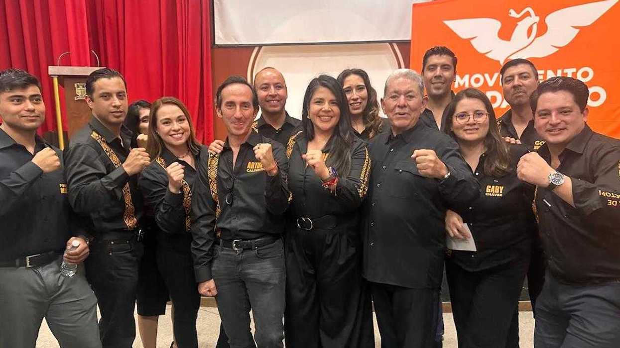 Integrantes de Movimiento Ciudadano participan en el foro Estrategia, Liderazgo y Victoria Electoral en San Juan del Río.