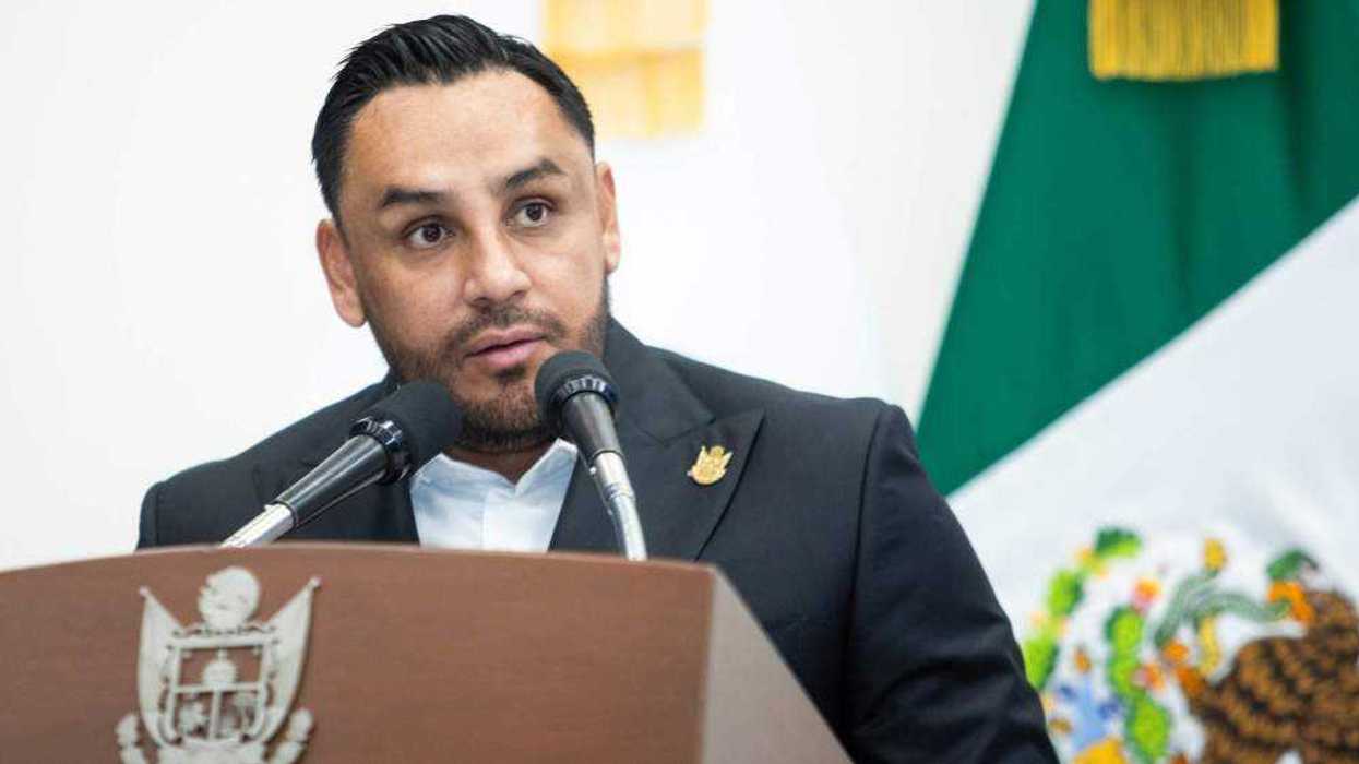 Iovan Elias Pérez Hernández, secretario de Seguridad Ciudadana de Querétaro, durante la presentación de cifras récord en el complejo RENO.