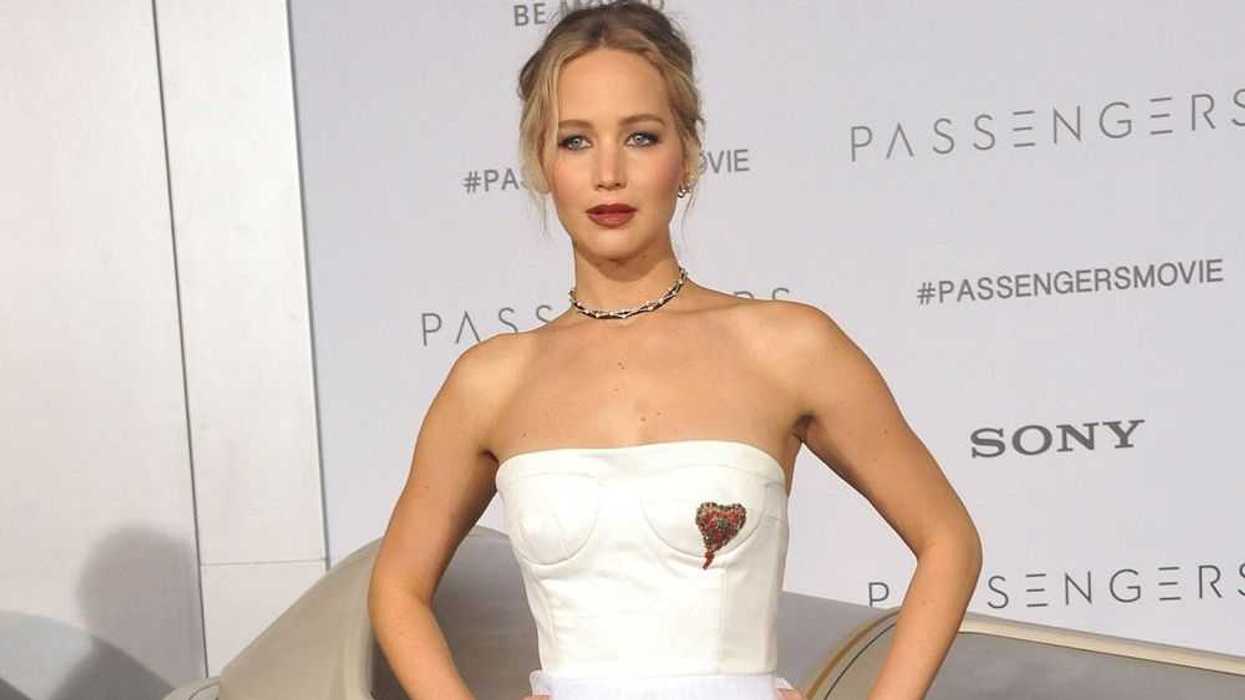 Jennifer Lawrence at the Los Angeles premiere of 'Passengers' held at the Regency Village Theatre in Westwood, USA on December 14, 2016.