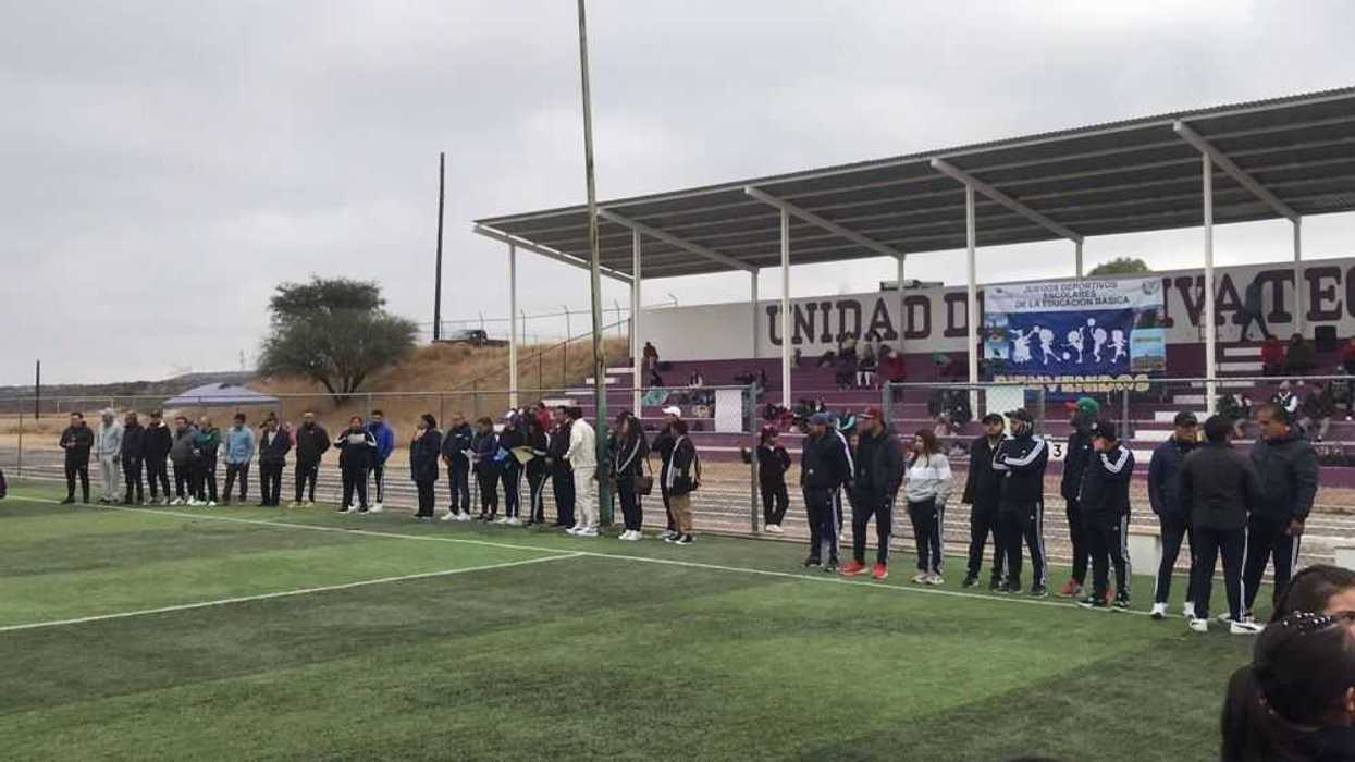 Juegos deportivos escolares en Tecozautla, Hidalgo.