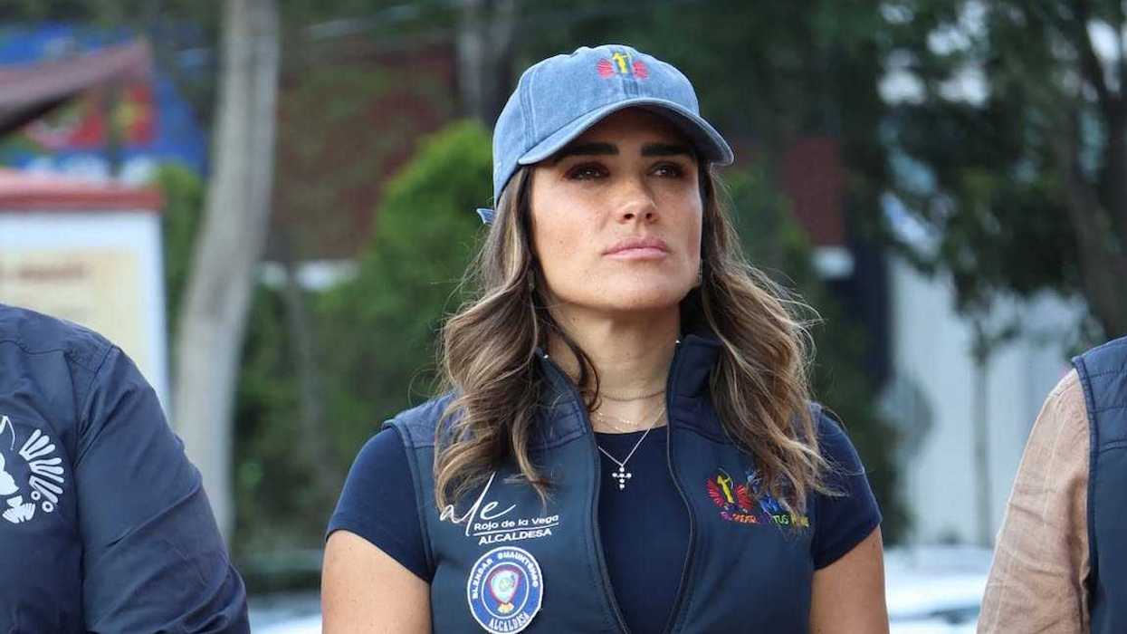 La alcaldesa de Cuauhtémoc, Alessandra Rojo de la Vega, durante un mensaje público sobre la agresión en la Zona Rosa.
