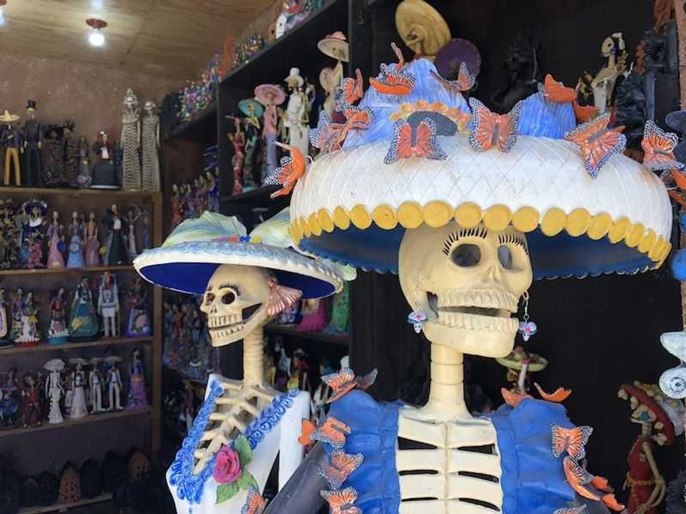 la catrina presente en las celebraciones de vivos y muertos