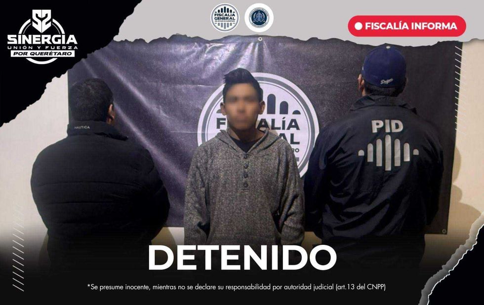 La detención se logró mediante coordinación entre las fiscalías de Querétaro y Baja California bajo el programa Sinergia por Querétaro.