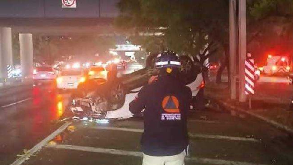 La lluvia del 10 de diciembre provocó encharcamientos temporales en Paseo de la República, zona norte de Querétaro.