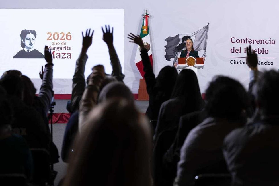 La presidenta Claudia Sheinbaum presenta avances del programa M\u00e9xico te Abraza durante conferencia matutina del 19 de marzo de 2026 en Palacio Nacional
